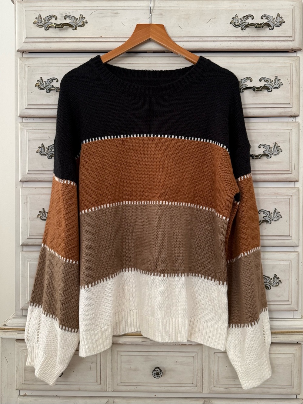 Vici Fall Colorblock Sweater - Picture 3 of 6